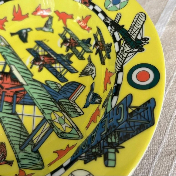 Bopla! Swiss Made 1996 Voyage Series Deep Plate Yellow - Picture 3 of 5